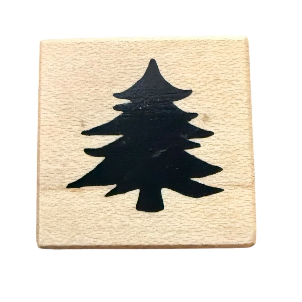 PSX A-988 Vintage 1999 Mini Christmas Tree Crafting Card Making Rubber Stamp